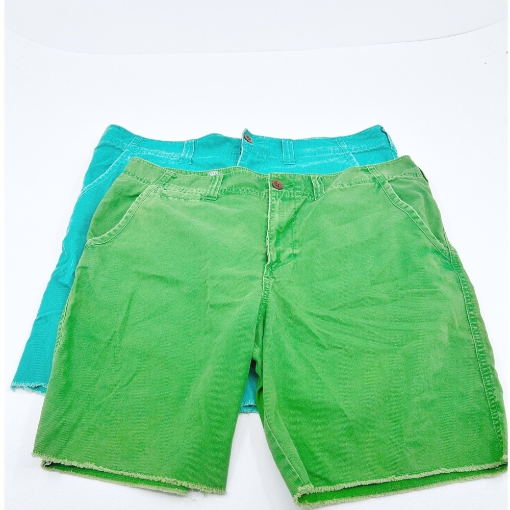 Vintage Mossimo Corduroy Shorts Lot 2 Mens 40 Green Teal Cut Off Skater‎ Boho